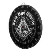 フリーメーソン記号 ダーツボード (正面右)