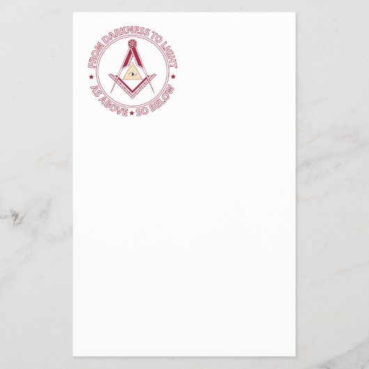 フリーメーソン記号 チラシ (正面)