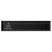 フリーメーソン記号 デスクネームプレート (正面)