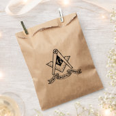 フリーメーソン記号 フェイバーバッグ (クリップ留めされた状態)