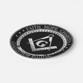 フリーメーソン記号 ペーパープレート (アングル)