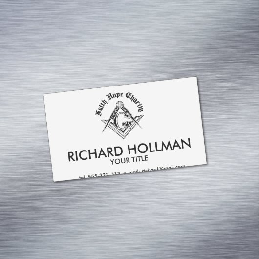 フリーメーソン記号 マグネット名刺 (インサイチュ)