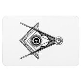 フリーメーソン記号 マグネット (横)