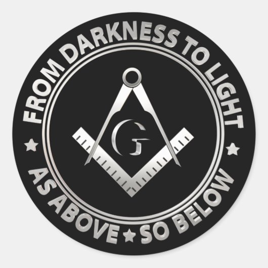 フリーメーソン記号 ラウンドシール (正面)