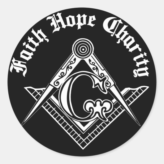 フリーメーソン記号 ラウンドシール (正面)