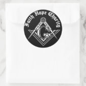 フリーメーソン記号 ラウンドシール (バッグ)