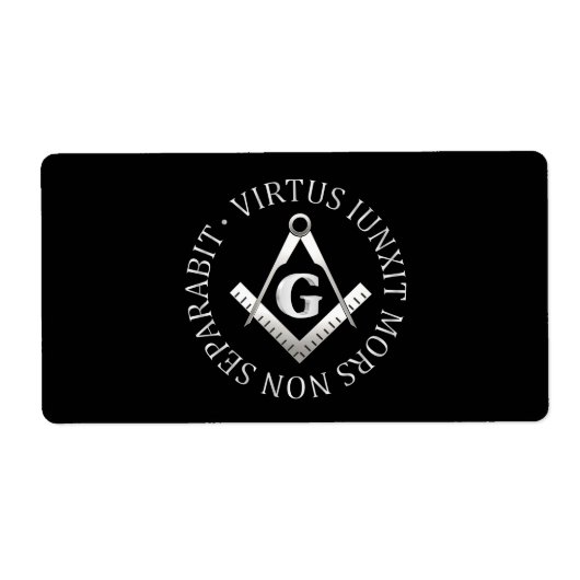 フリーメーソン記号 ラベル (正面)