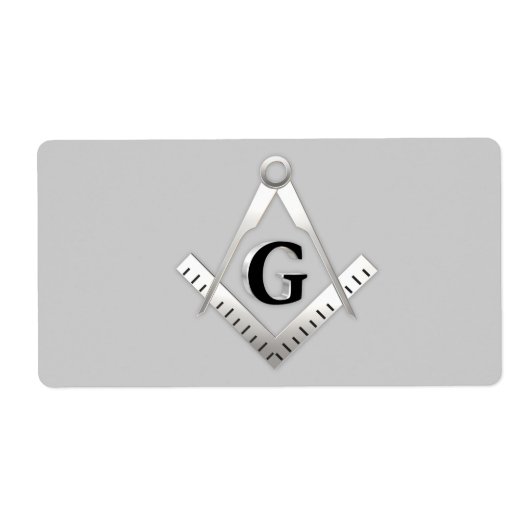 フリーメーソン記号 ラベル (正面)