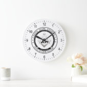 フリーメーソン記号 ラージ壁時計 (ホーム)