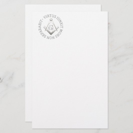 フリーメーソン記号 便箋 (正面/裏面)