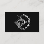 フリーメーソン記号 名刺 (裏面)