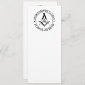 フリーメーソン記号 招待状 (正面/裏面)