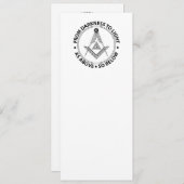 フリーメーソン記号 招待状 (正面/裏面)