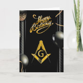 フリーメーソン誕生日 カード (正面)