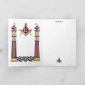 フリーメーソン誕生日 カード (内部)