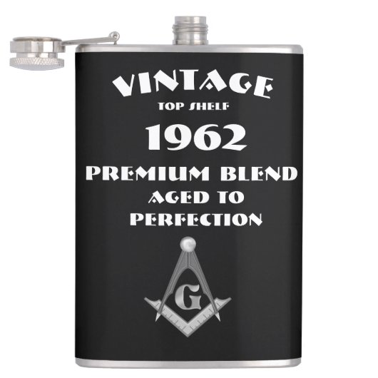 フリーメーソン誕生日 フラスク (オープン)