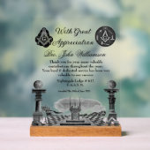 フリーメーソン賞受賞 アクリルサイン (ニュートラル)