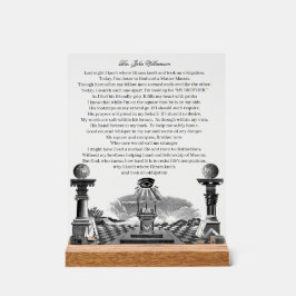 フリーメーソン アクリルサイン