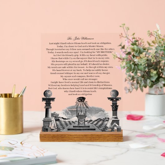 フリーメーソン アクリルサイン (ウェディング)