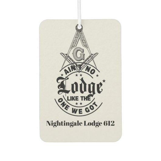 フリーメーソン カーエアーフレッシュナー (正面)