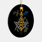 フリーメーソン・クリスマス・ノーブル・シュリナー・メイソンO セラミックオーナメント (右)