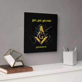 フリーメーソン スクエア壁時計