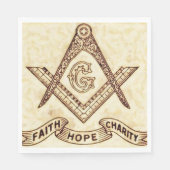 フリーメーソン スタンダードランチョンナプキン (正面)