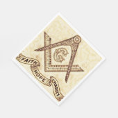 フリーメーソン スタンダードランチョンナプキン (角)