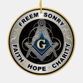 フリーメーソン セラミックオーナメント (裏面)