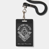 フリーメーソン バッジ (Front with Lanyard)