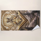 フリーメーソン ビーチタオル (正面)