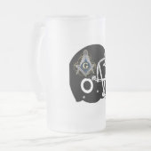 フリーメーソン フロストグラスビールジョッキ (正面左)