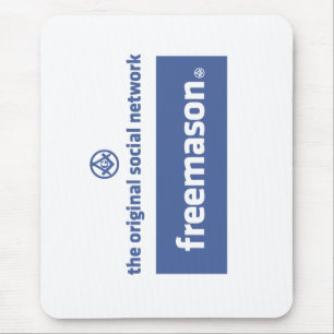 フリーメーソン、元の社会的なネットワーク。 Facebook マウスパッド