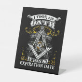 フリーメーソン 台座サイン (正面)