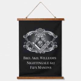 フリーメーソン 吊り下げ型タペストリー