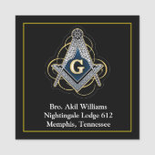 フリーメーソン 名札 (正面)