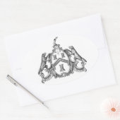 フリーメーソン 楕円形シール (封筒)