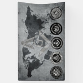 フリーメーソン 横断幕 (縦)