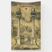 フリーメーソン 横断幕 (縦)