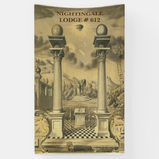 フリーメーソン 横断幕 (縦)