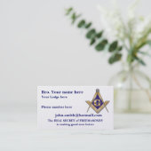 フリーメーソン/SHRINERSの紋章 名刺 (スタンド正面)