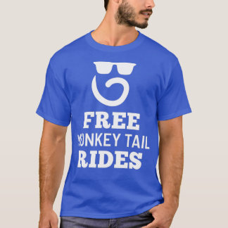 フリーモンキーテールライドモンキーテールヒゲ Tシャツ