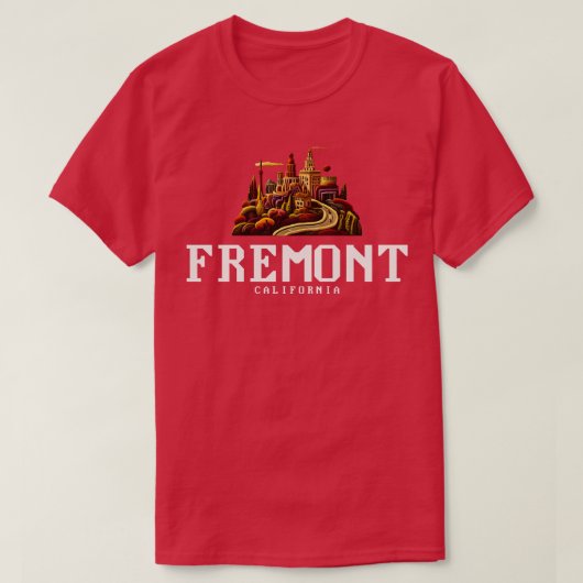 フリーモントカリフォルニア Tシャツ (デザイン正面)
