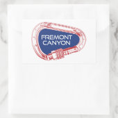 フリーモントキャニオンワイオミンロック登山カラビナー 長方形シール (バッグ)