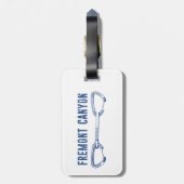 フリーモントキャニオンワイオミンロック登山クイックドロー ラゲッジタグ (裏面縦)