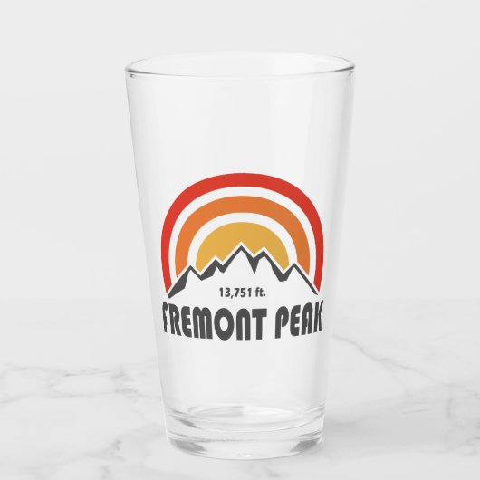フリーモントピークワイオミング タンブラーグラス (正面)