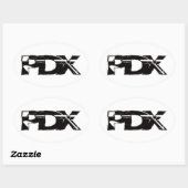 フリーモントPDX 楕円形シール (シート)