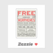 フリーモーフおもしろいェス文法英語 シール (シート)