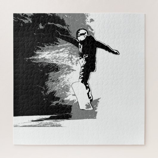 フリーライディング – スノーボーダー ジグソーパズル (縦)