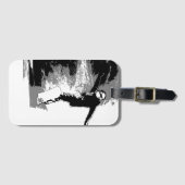 フリーライディング – スノーボーダー ラゲッジタグ (正面横)